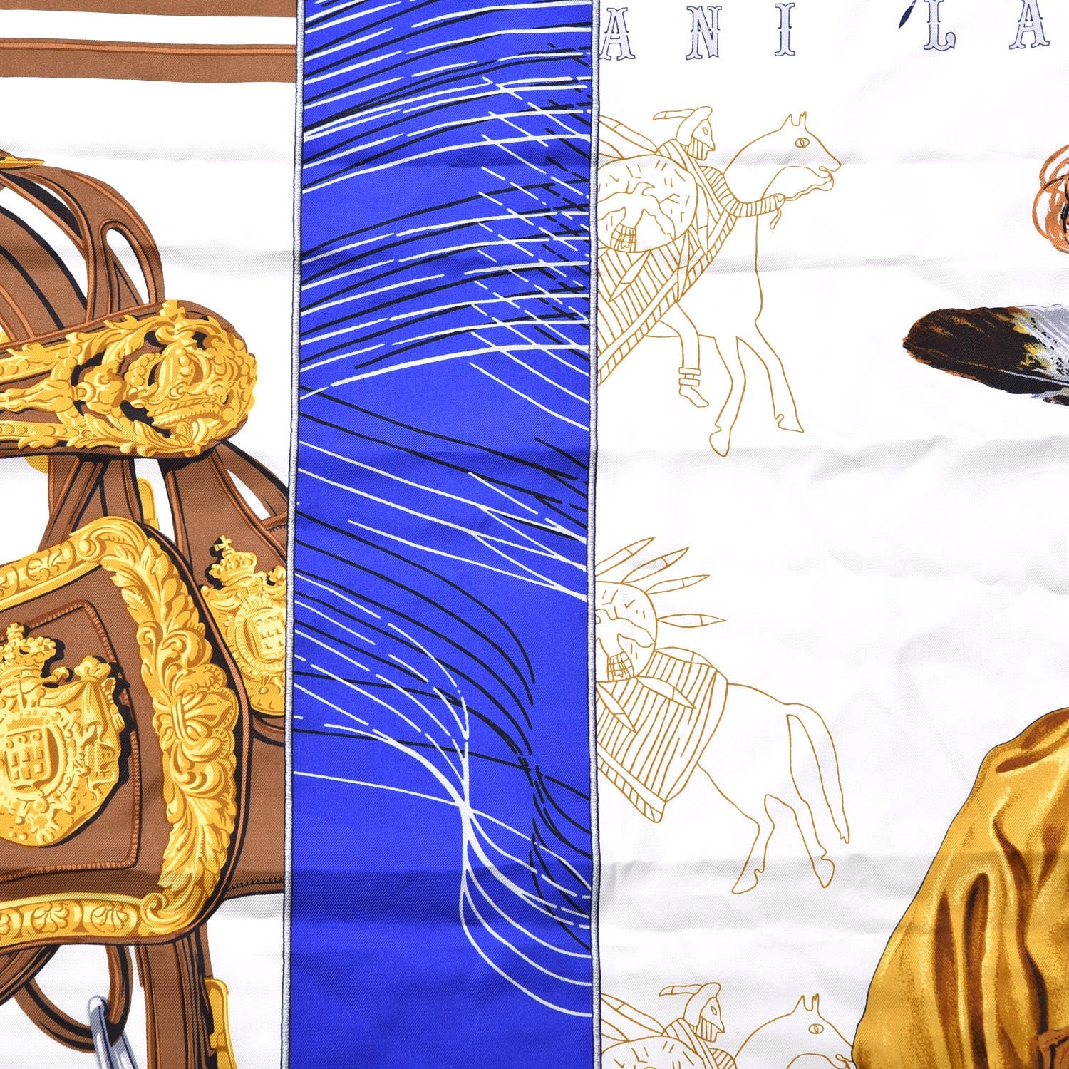 Hermes Silk Carre En Carres Scarf 90 4 of 6