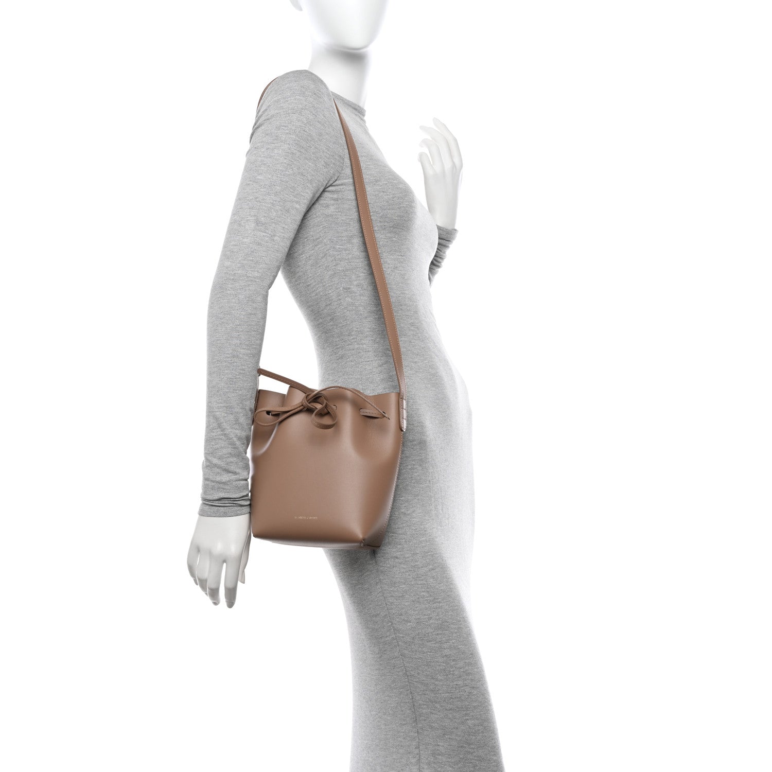 Mansur Gavriel Calfskin Mini Mini Bucket Bag Biscotto 2 of 10