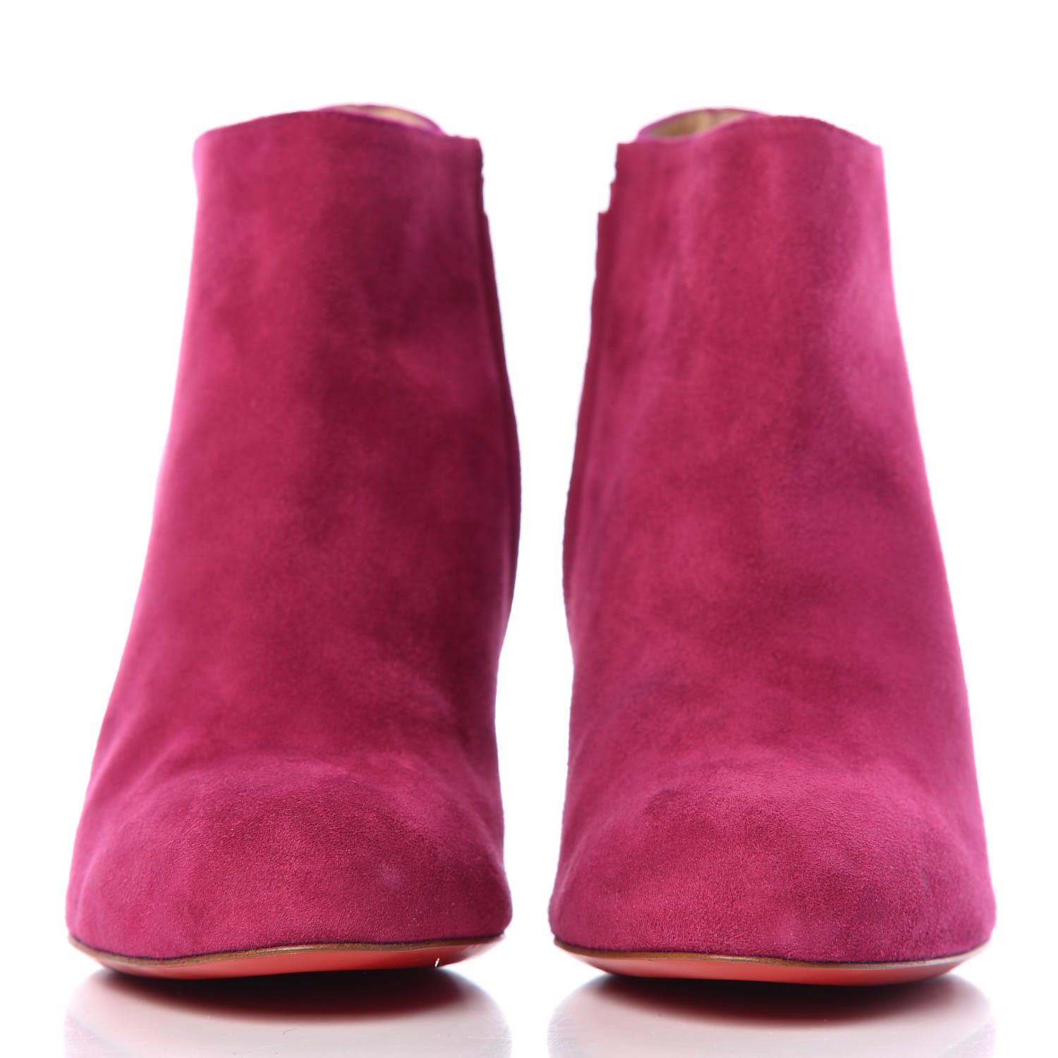 Christian Louboutin Veau Velours Belle 100 Ankle Boots 39.5 Eveque 2 of 8