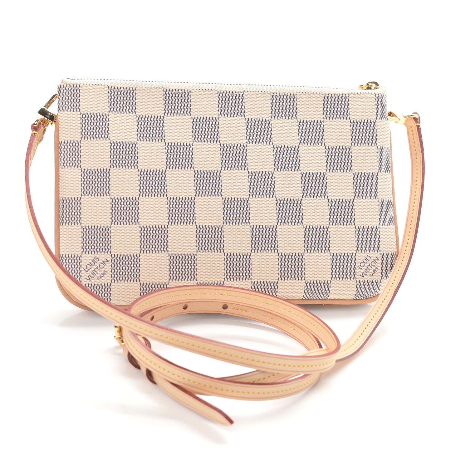 Damier Azur Double Zip Pochette