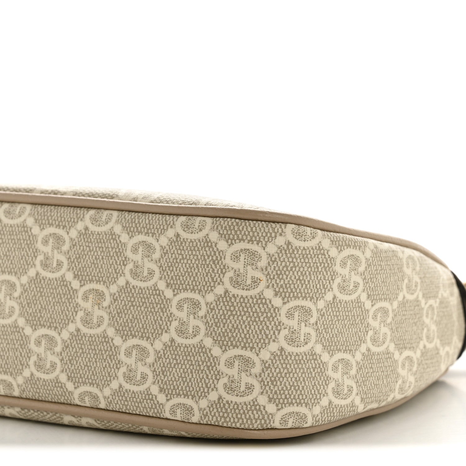 Gucci GG Supreme Monogram Textured Dollar Calfskin Small Ophidia Hobo Beige Mystic White Oatmeal 10 of 13