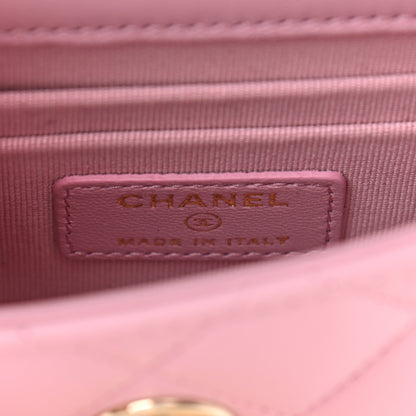 Chanel Lambskin Quilted Mini Trendy CC Clutch With Chain Pink 6 of 10
