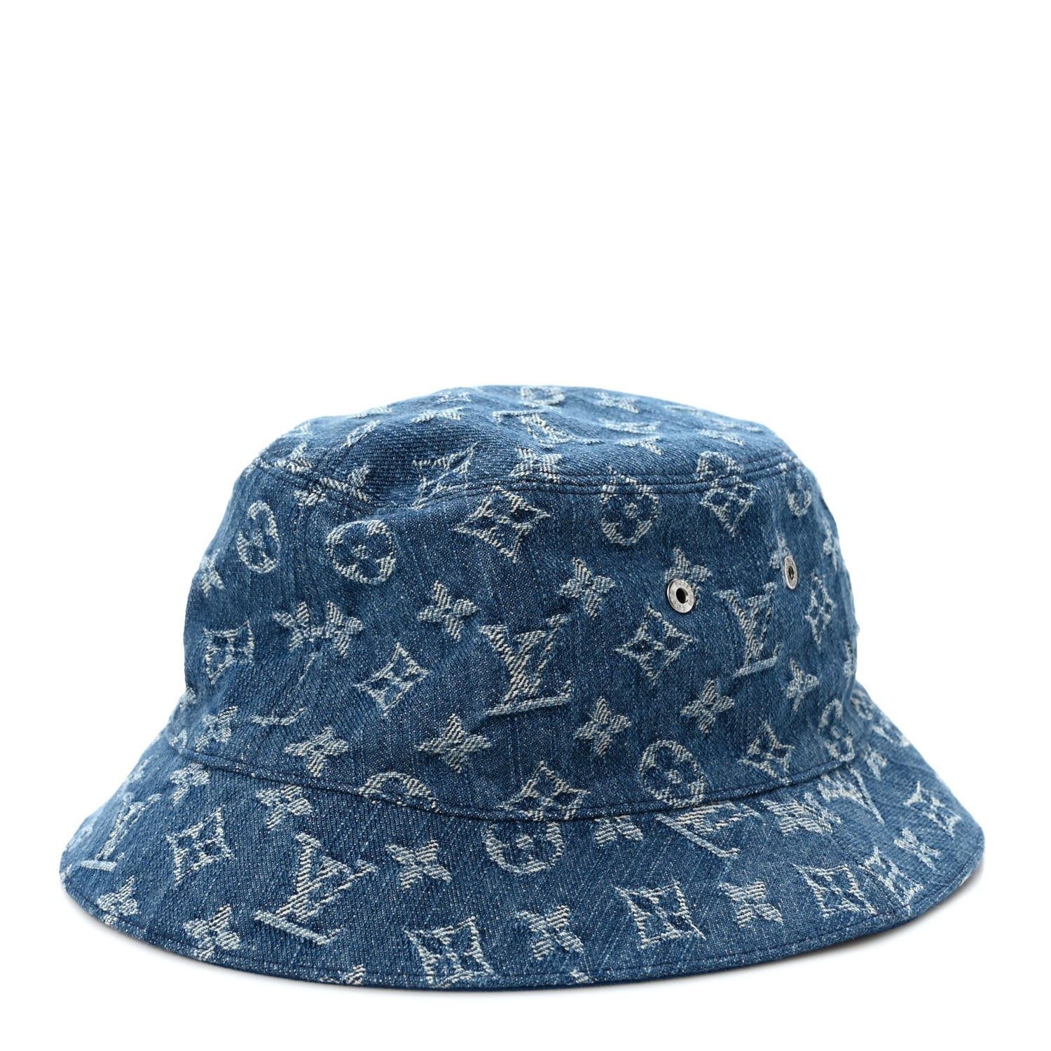 Louis Vuitton Monogram Denim Transformable Bob Bucket Hat 58 Blue 1 of 8