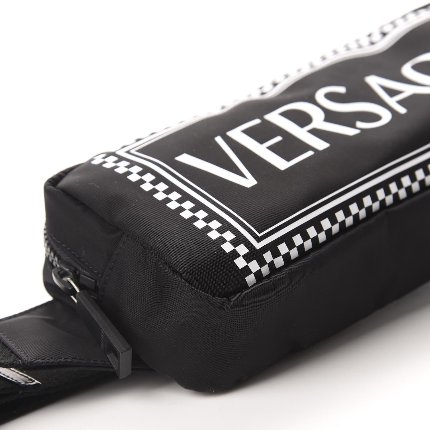 Versace Nylon Logo Two Tone Belt Bag Black 6 of 9