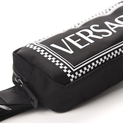 Versace Nylon Logo Two Tone Belt Bag Black 6 of 9