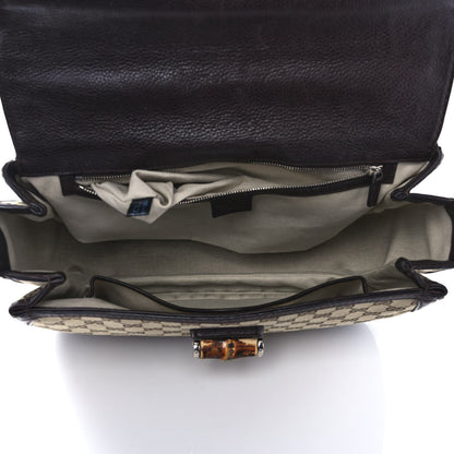 Gucci Monogram Large New Bamboo Top Handle Bag Brown 5 of 11