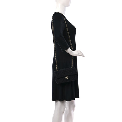 Chanel Tweed Quilted Mini Rectangular Flap Black 2 of 10