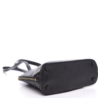 Prada Saffiano Top Handle Dome Satchel Black 3 of 11