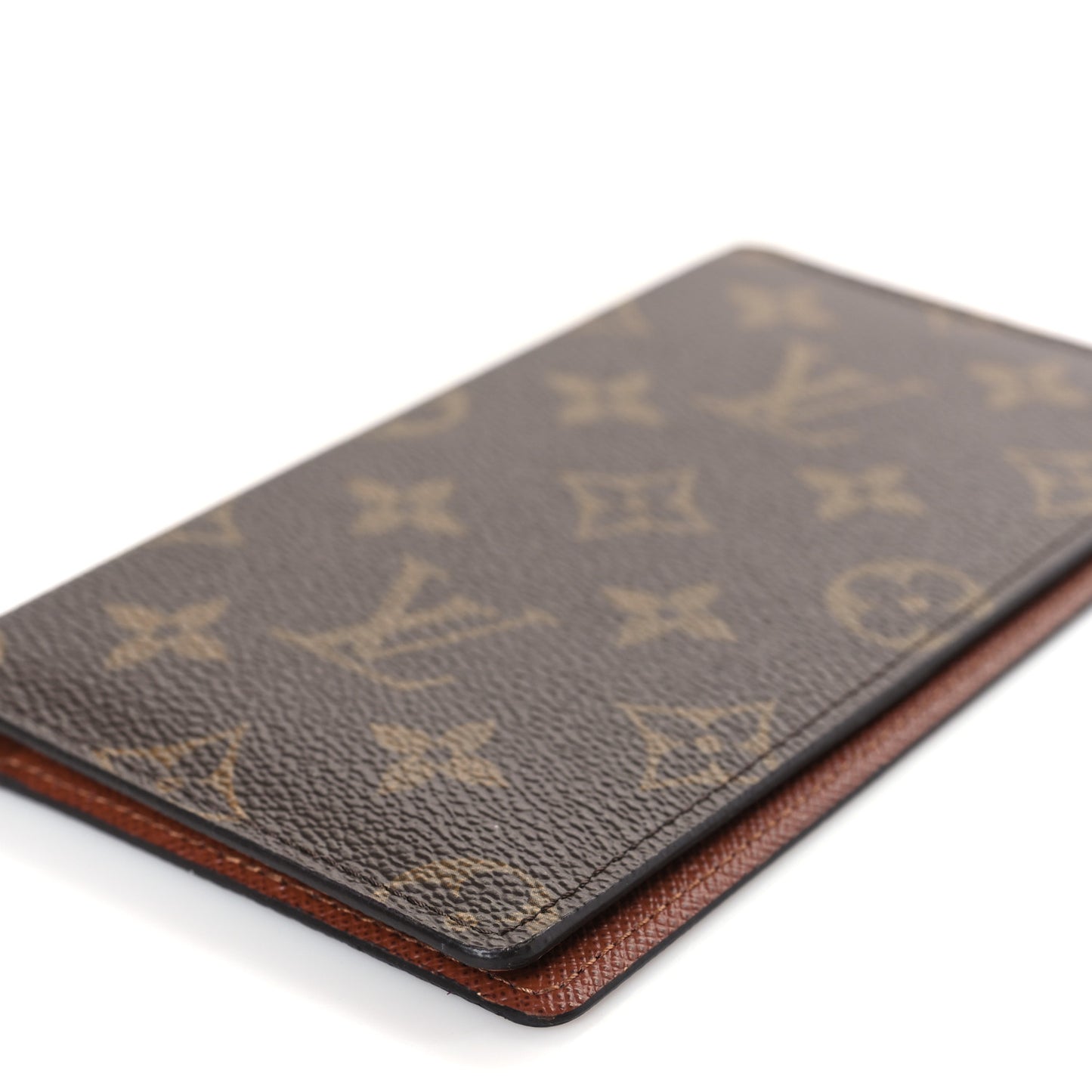 Monogram Checkbook Holder Case Wallet