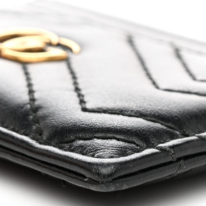 Gucci Calfskin Matelasse GG Marmont Card Holder Black 8 of 11