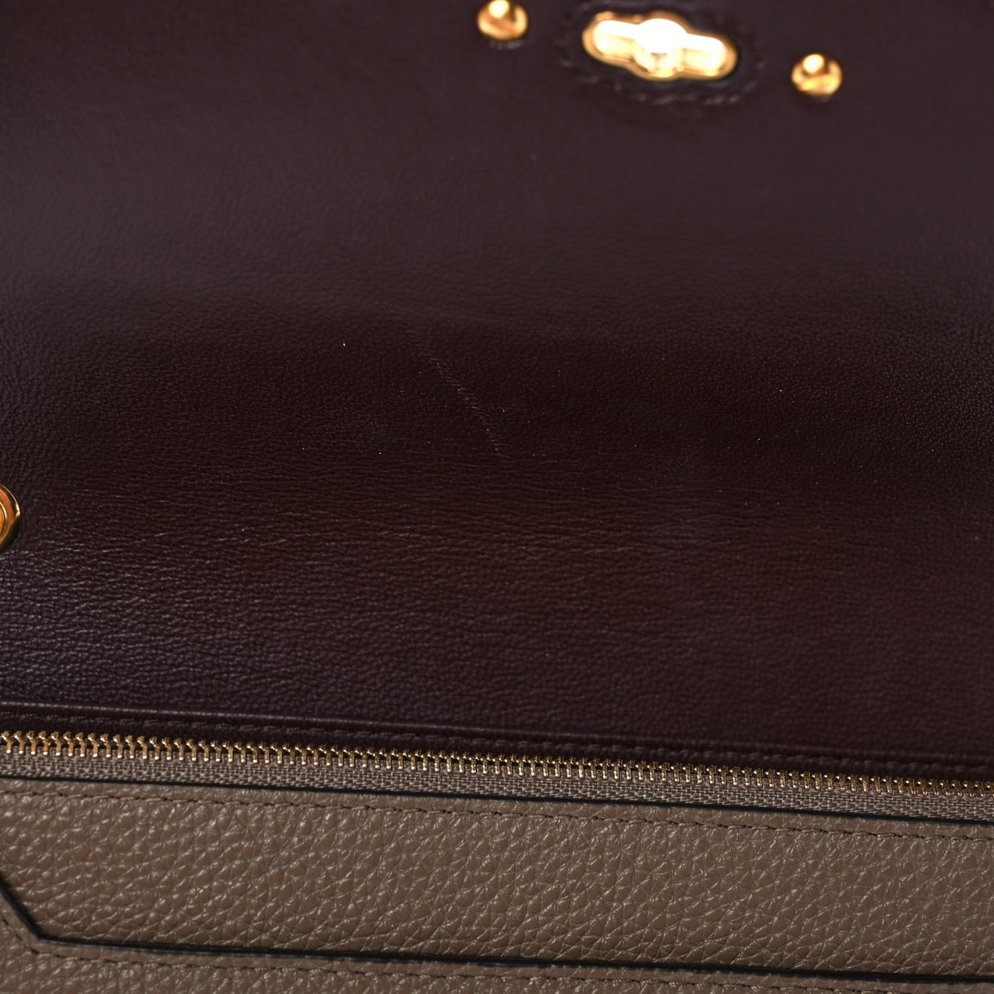 Small Classic Grain Calfskin Small Darley Clay