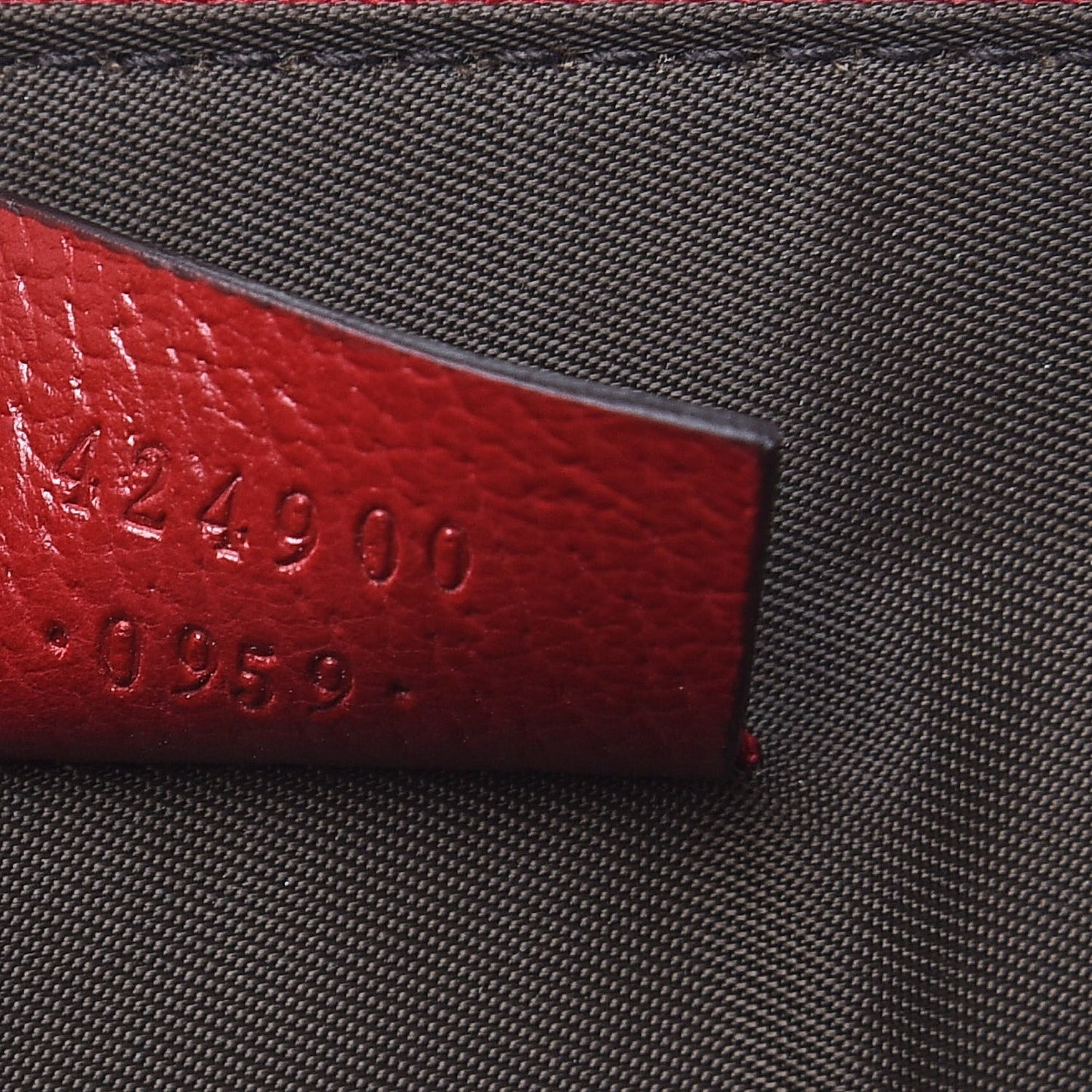GG Supreme Monogram Tian Large Zip Pouch Beige Multicolor Red