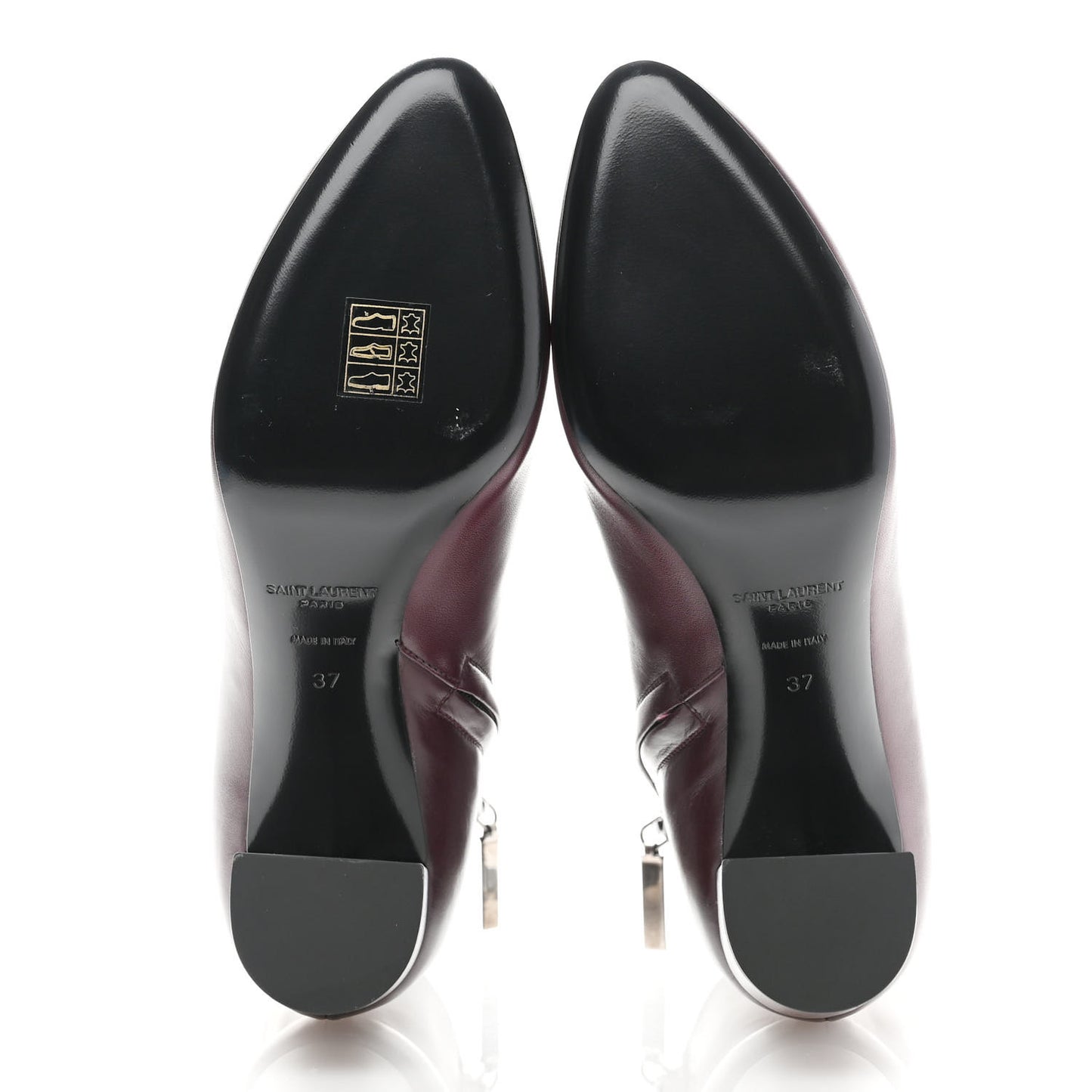 Nappa Lou 75 Ankle Zip Boot 37 Dark Violet