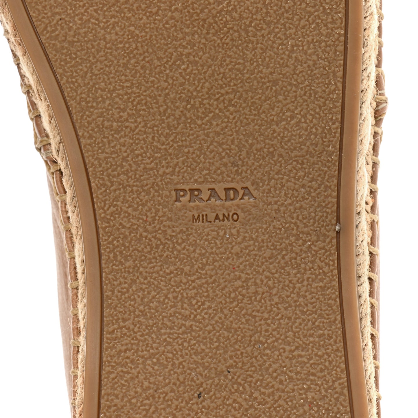 Nappa Logo Cap Toe 20mm Espadrilles 38.5 Beige