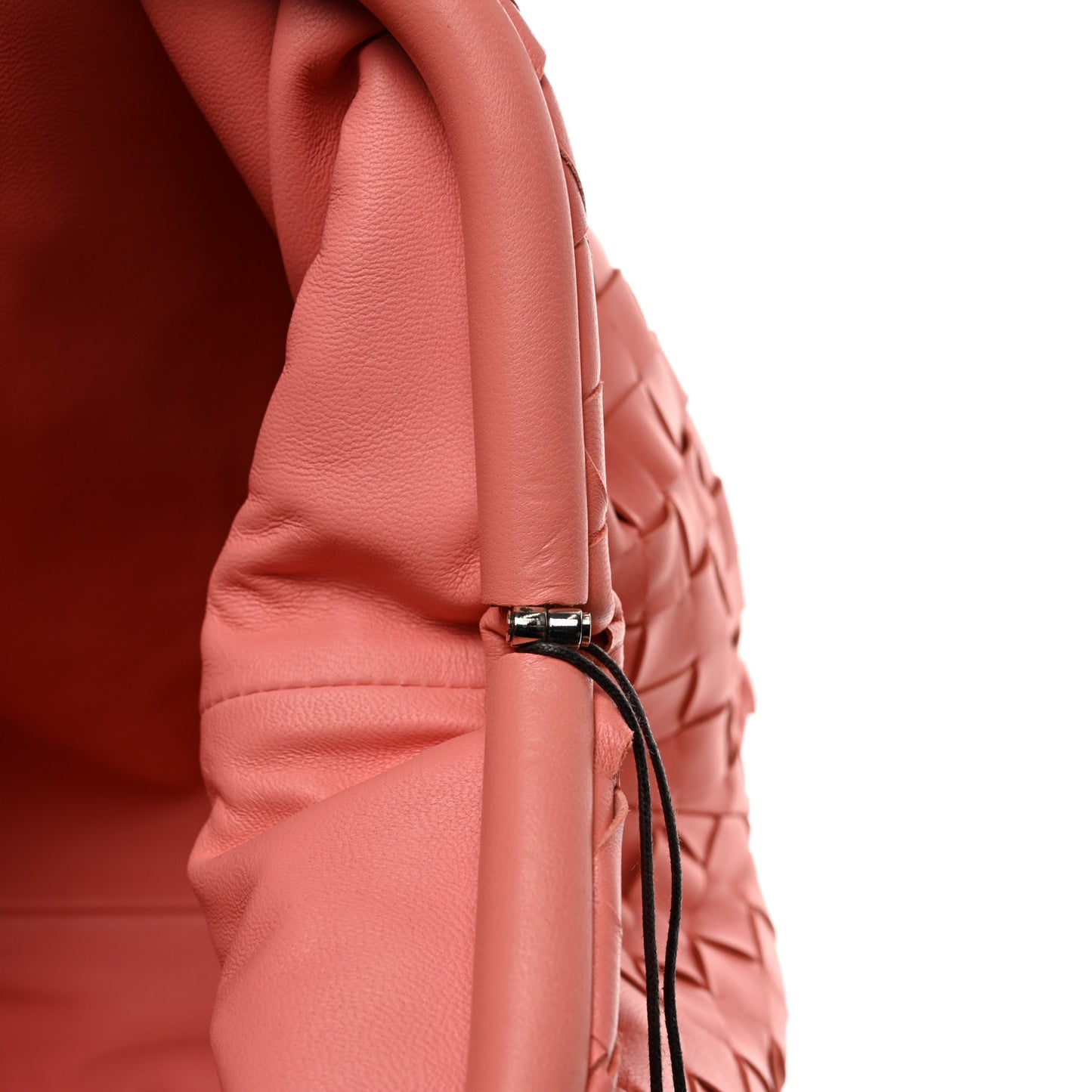 Nappa Maxi Intrecciato The Pouch Oversized Clutch Peach