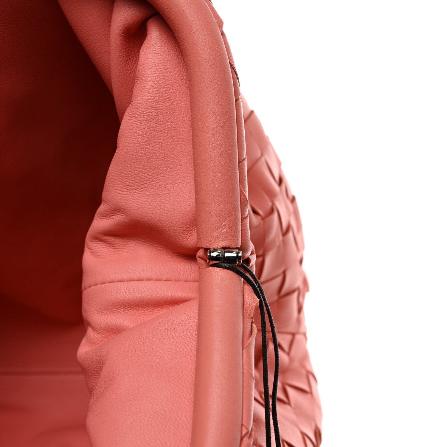 Bottega Veneta Nappa Maxi Intrecciato The Pouch Oversized Clutch Peach 8 of 8