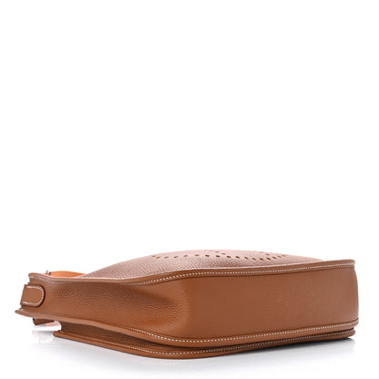 Hermes Taurillon Clemence Evelyne III PM Gold 4 of 11