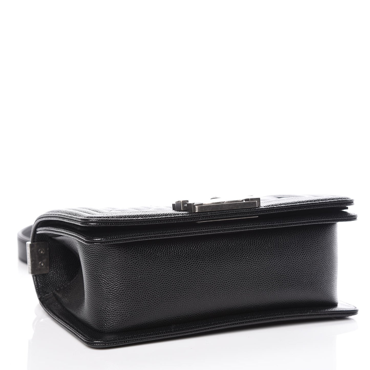 Caviar Quilted Small Boy Flap Black