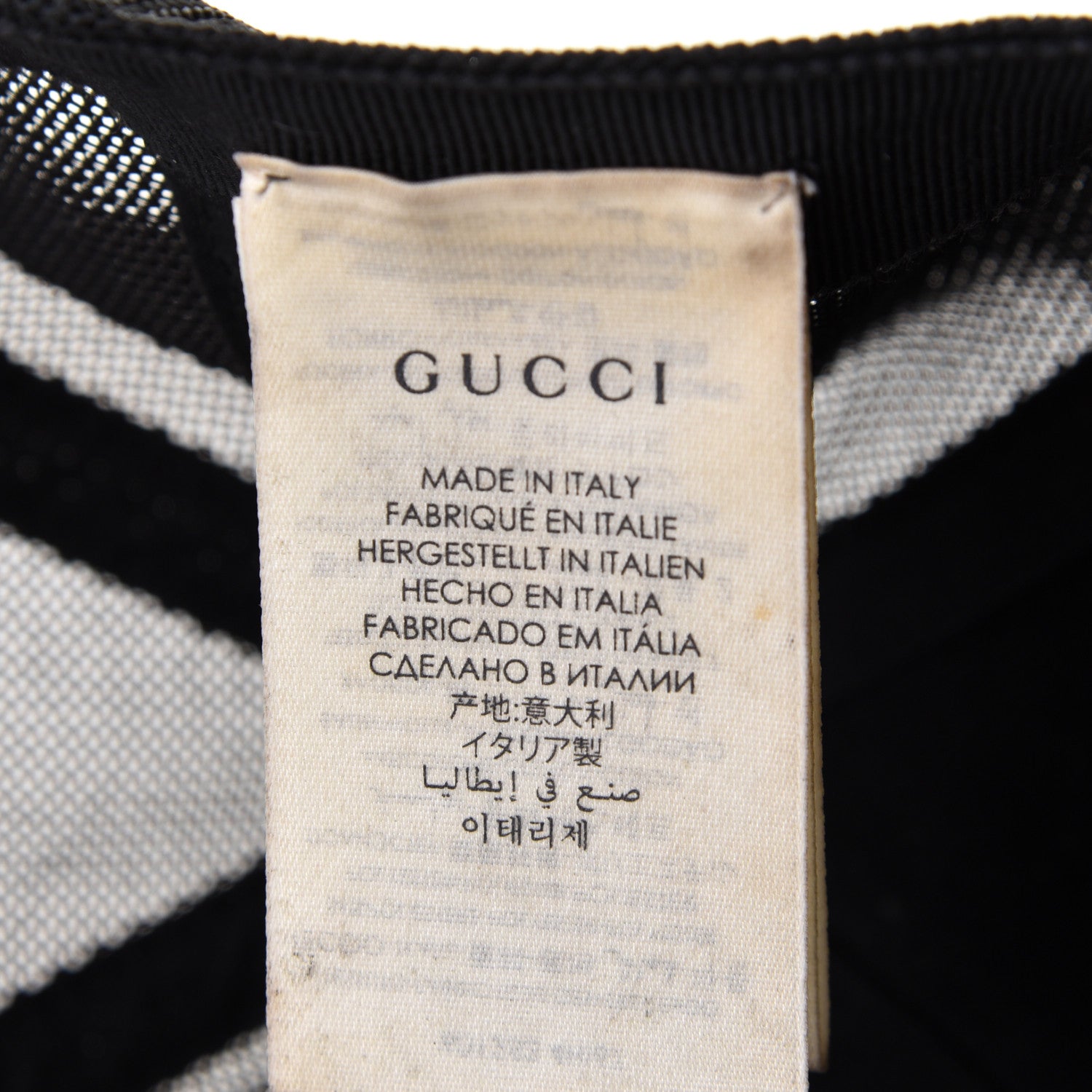Gucci GG Supreme Monogram Psychedelic Baseball Hat XXL 61 Black 5 of 7