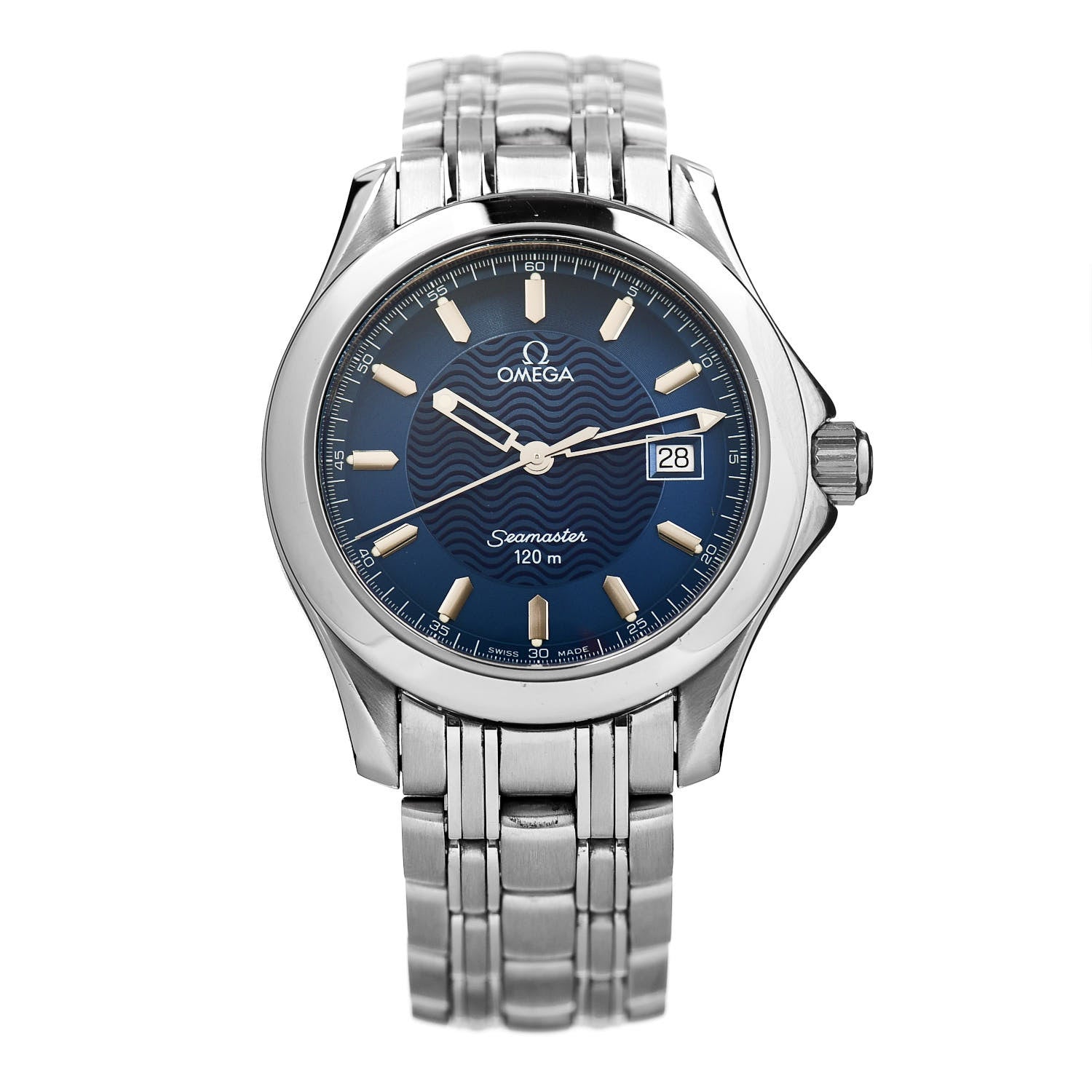 Omega Stainless Steel 36mm Seamaster 120M Quartz Watch Blue 2511.81 1 of 4