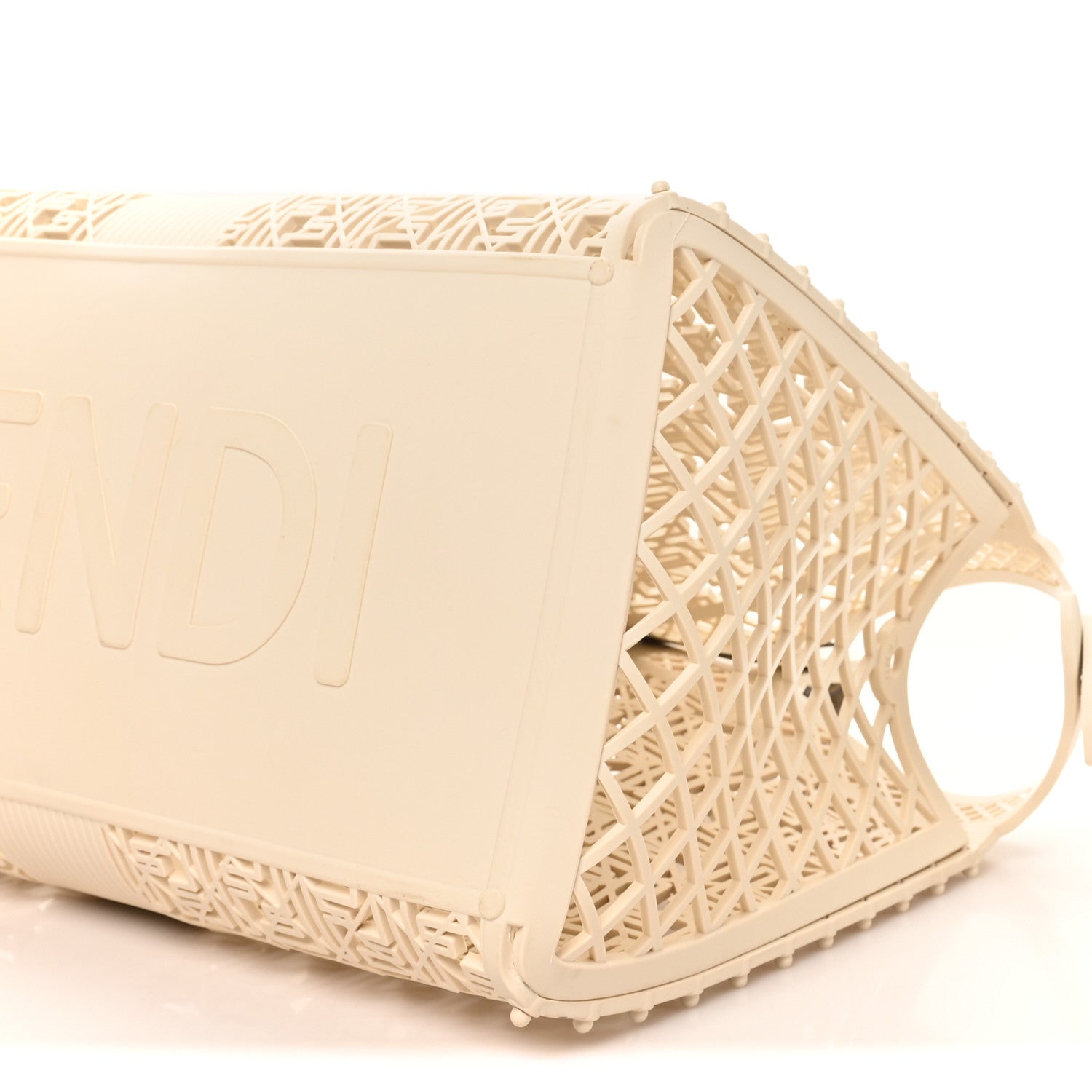 Fendi Recycled Plastic Basket Forty8 Satchel White 9 of 9