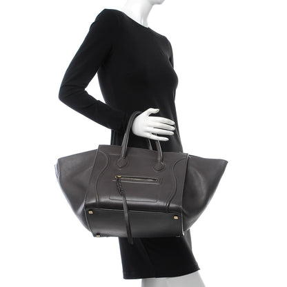 Celine Smooth Calfskin Medium Phantom Luggage Grey 2 of 29