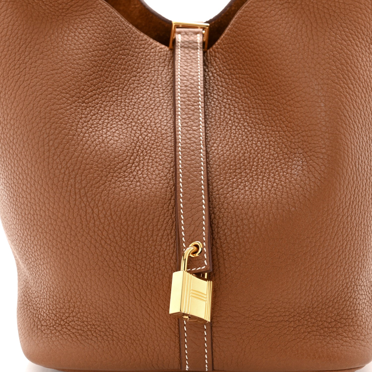 Hermes Taurillon Clemence Picotin Lock 22 MM Gold 8 of 12