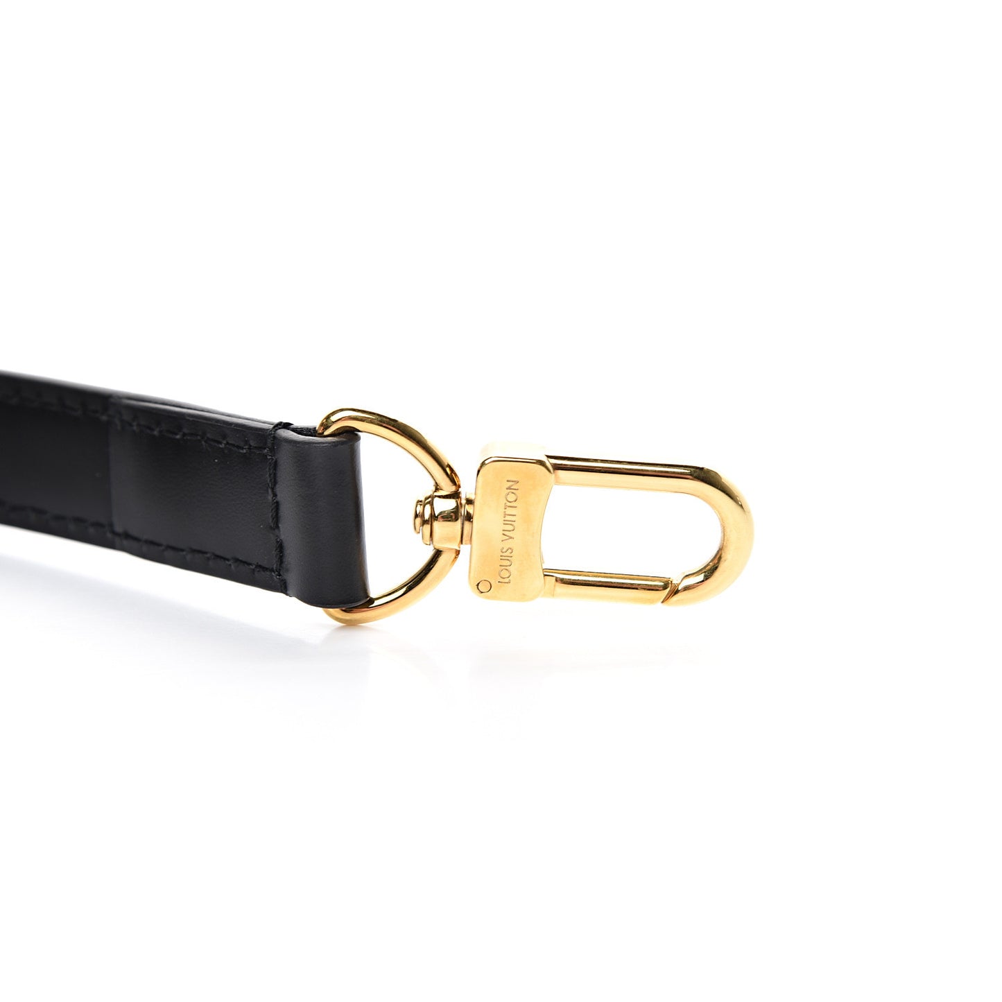 Calfskin Speedy Bandouliere Shoulder Strap Black