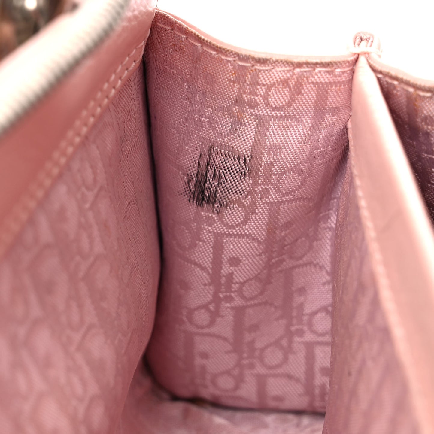 Lambskin Cannage Soft Lady Dior East West Light Pink