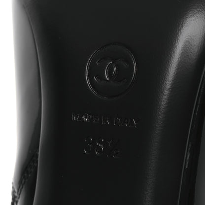 Chanel Patent Calfskin Ankle Boots 38.5 Black 8 of 11
