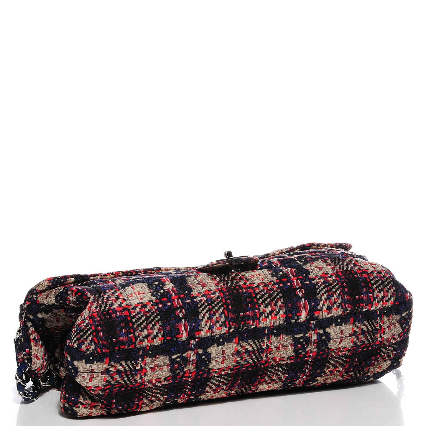 Nylon Tweed Printed Maxi Flap Multicolor