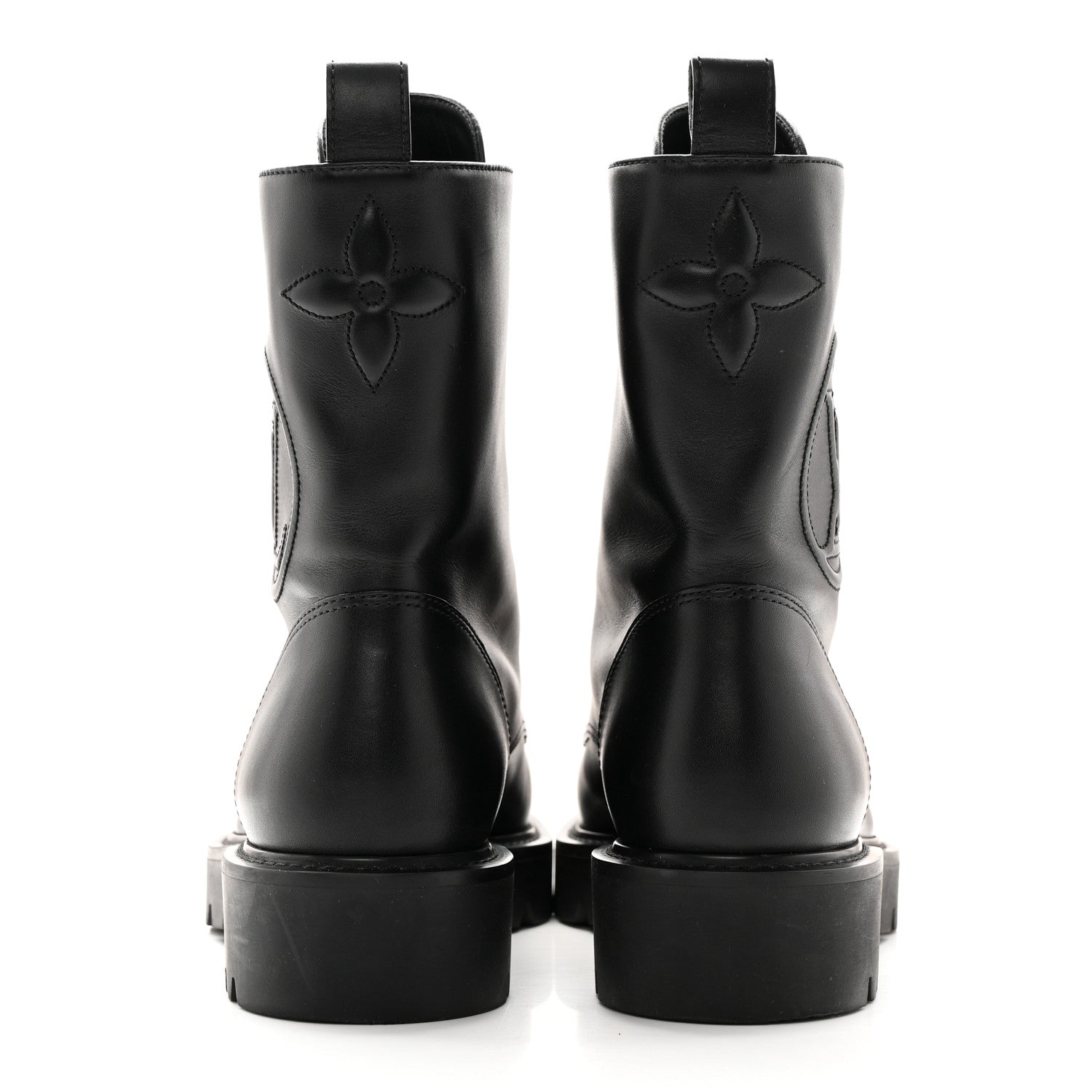 Louis Vuitton Calfskin Territory Ranger Boots 37 Black 5 of 11