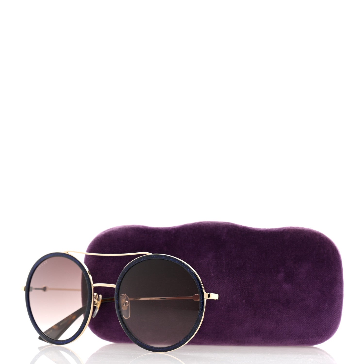 Gucci Round Sunglasses GG0061S Blue 8 of 8