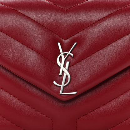 Saint Laurent Calfskin Y Quilted Monogram Toy Loulou Crossbody Bag New Lipstick 7 of 11