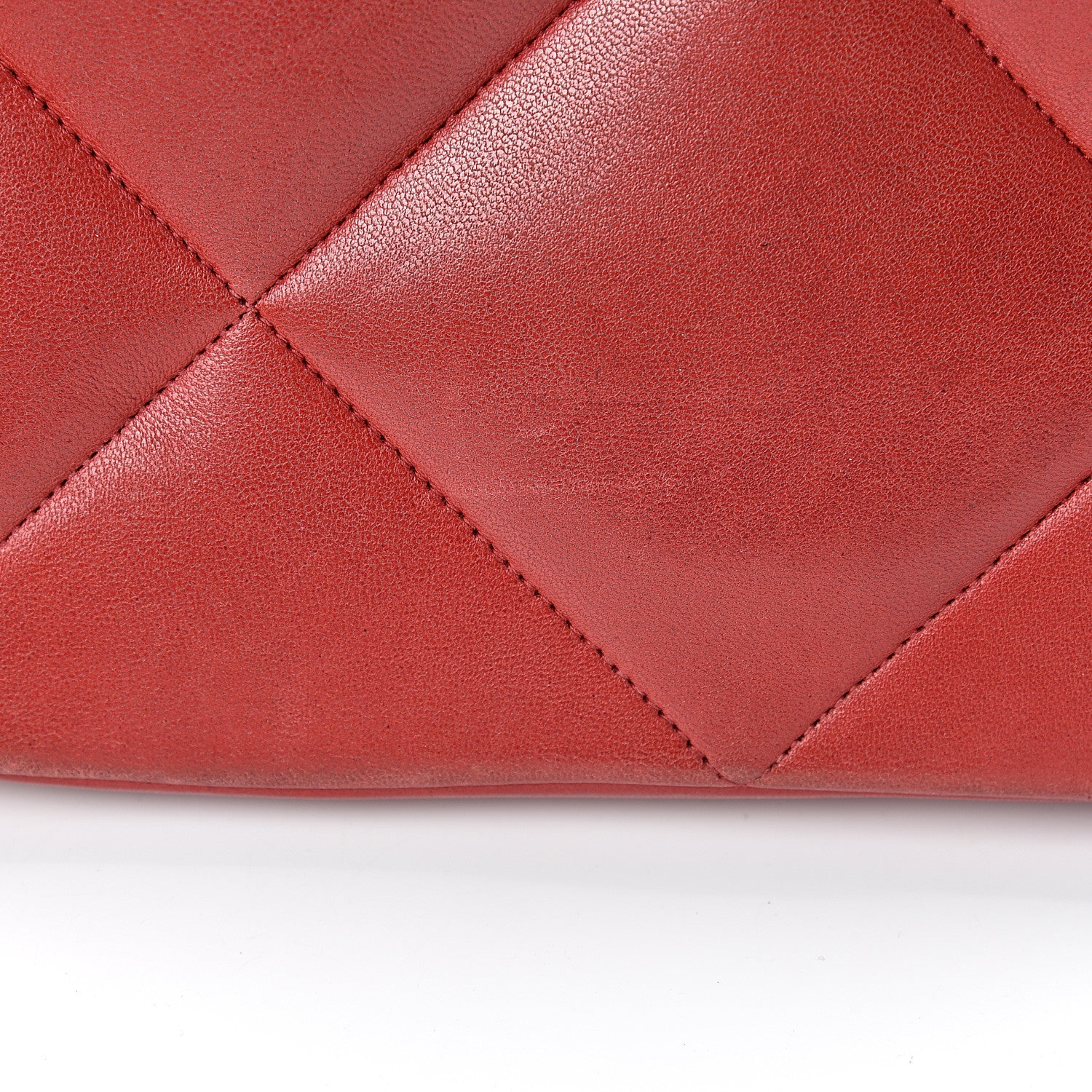 Chanel Lambskin Quilted Crossbody Red 24 of 24