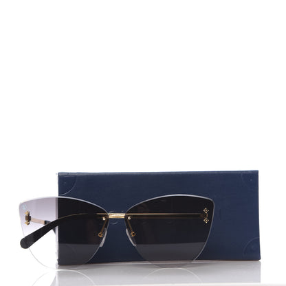 Louis Vuitton Les Parapluies De Cherbourg Sunglasses Z1394U Black Gold 8 of 8