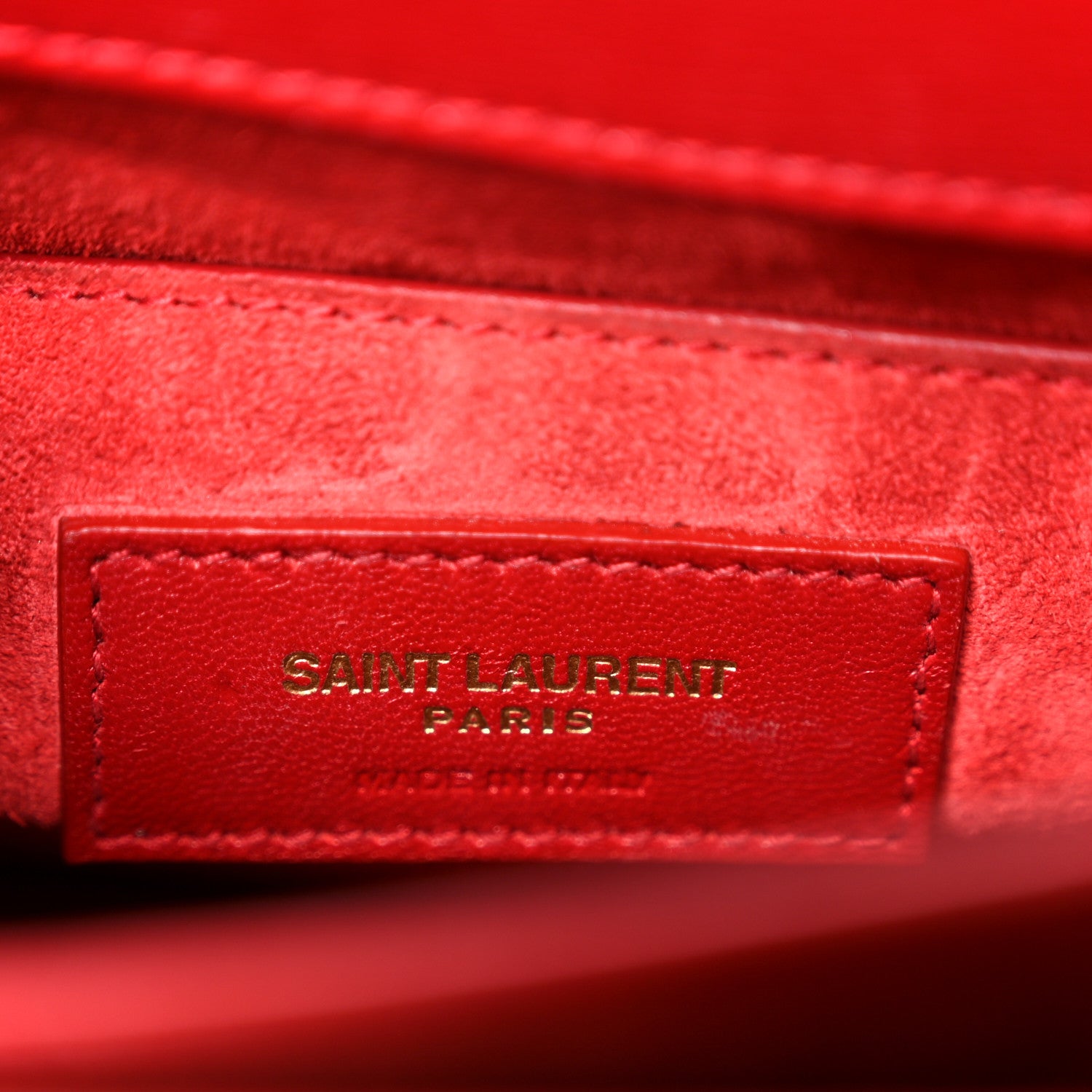 Saint Laurent Calfskin Medium Monogram Sunset Rouge Eros 7 of 12
