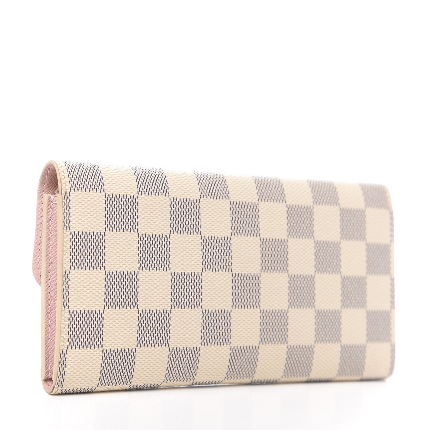 Damier Azur Emilie Wallet Rose Ballerine