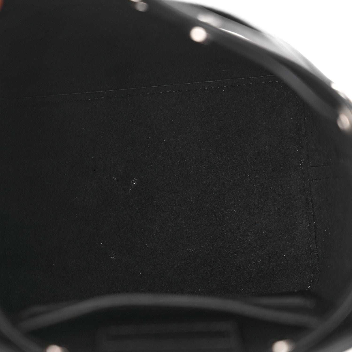 Louis Vuitton Calfskin Nano Lockme Bucket Black 5 of 8