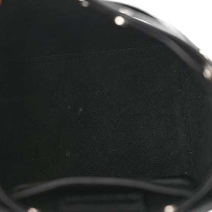 Louis Vuitton Calfskin Nano Lockme Bucket Black 5 of 8