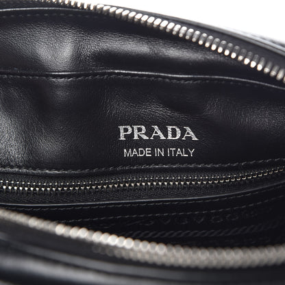Prada Soft Calfskin Diagramme Crossbody Bag Black 7 of 7