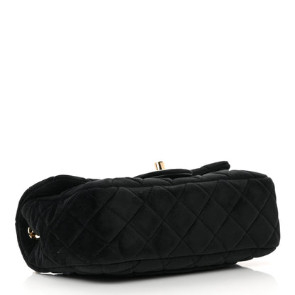Chanel Velvet Quilted Mini Rectangular Pearl Crush Flap Black 4 of 13