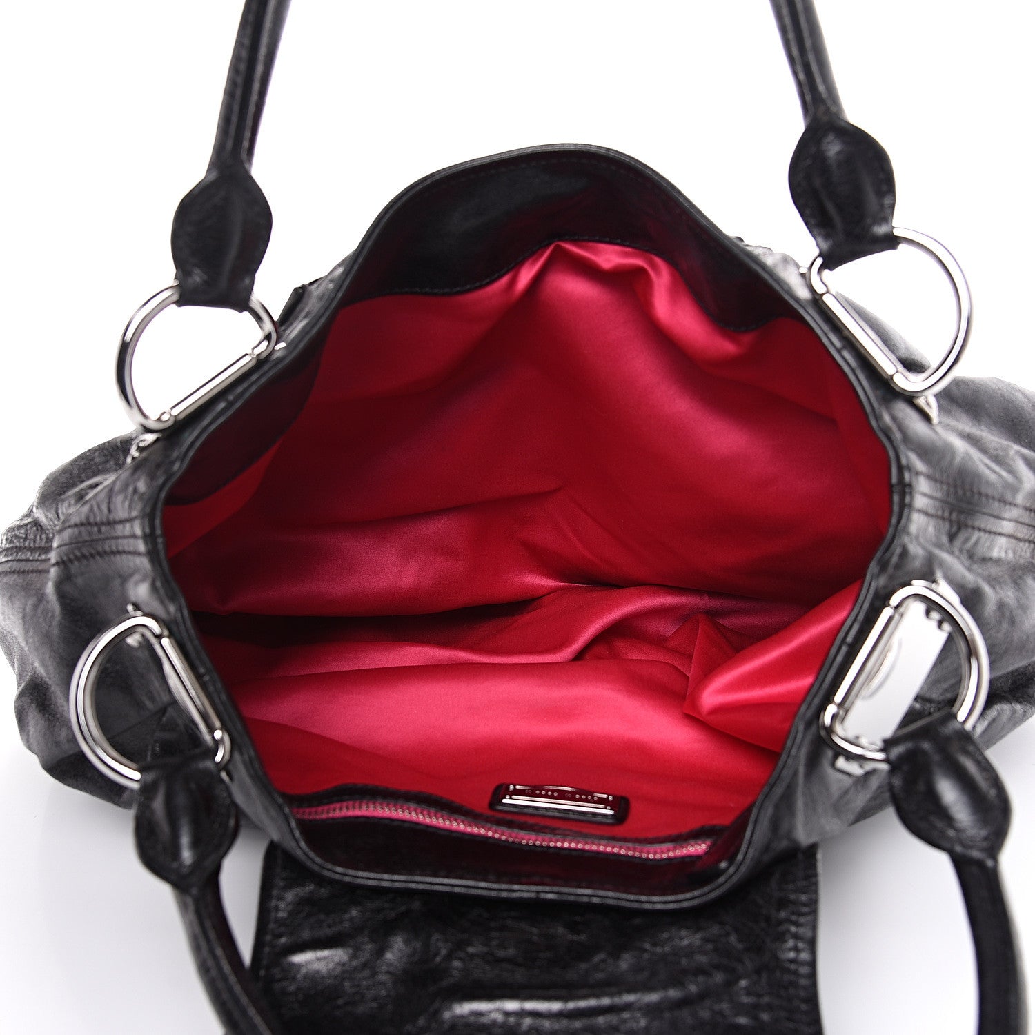 Miu Miu Vitello Lux Gathered Hobo Black 4 of 14