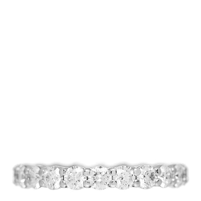 Tiffany Platinum Diamond 3mm Embrace Eternity Band Ring 51 5.75 3 of 4