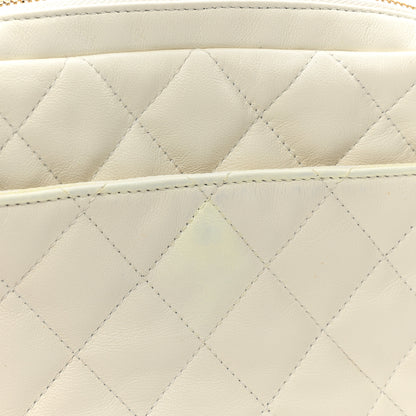 Chanel Calfskin Quilted Small Camera Case White 11 of 11
