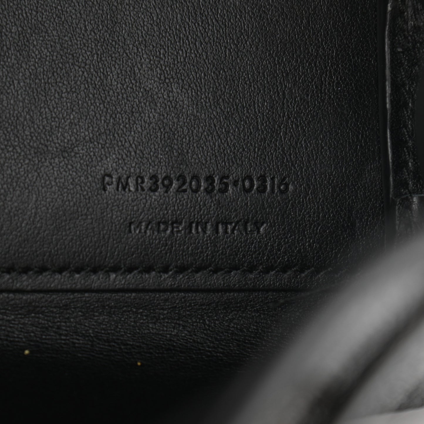 Grained Calfskin Nano Sac De Jour Black