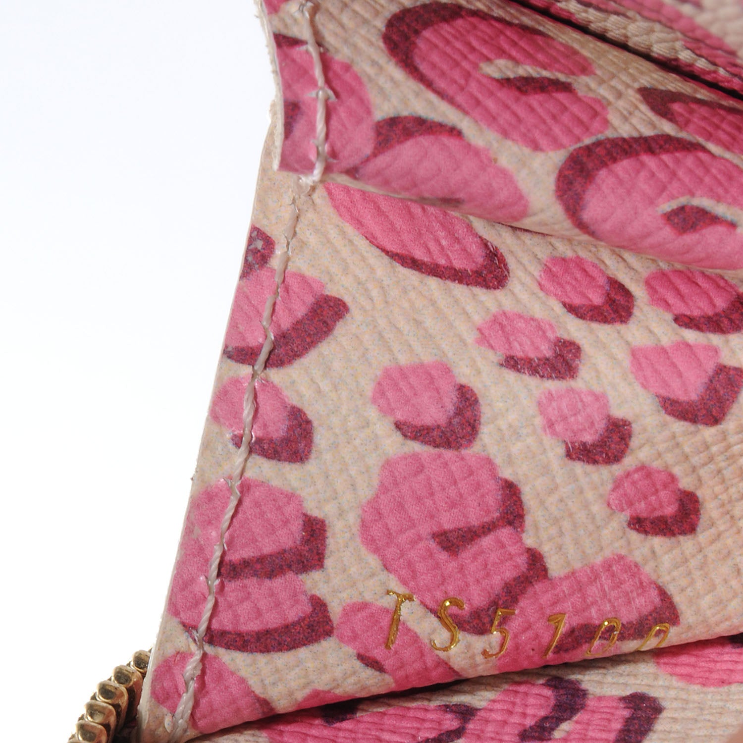 Louis Vuitton Monogram Leopard Coeur Heart Coin Purse Blanc Corail 8 of 8