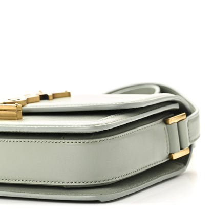Saint Laurent Smooth Calfskin Small Solferino Satchel Acqua 9 of 9
