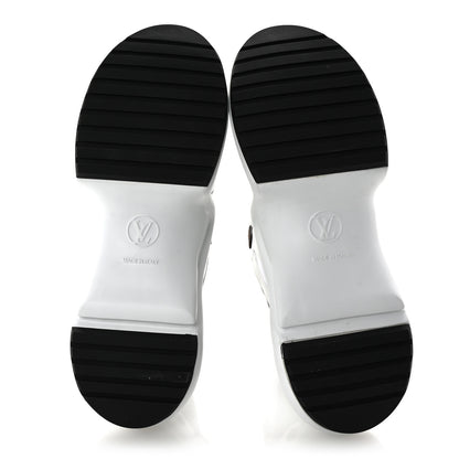 Louis Vuitton Calfskin Satin Printed Polka Dot Monogram LV Archlight Sneakers 40 Black White 6 of 10