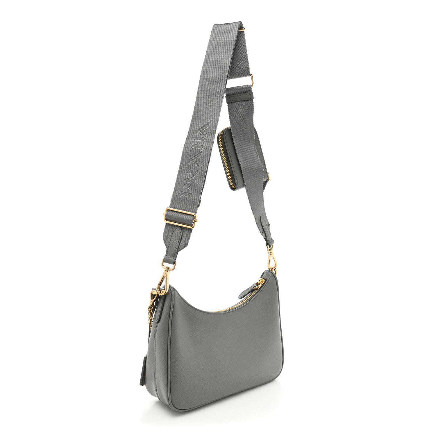 Prada Saffiano Re-Edition 2005 Shoulder Bag Ardesia 3 of 13